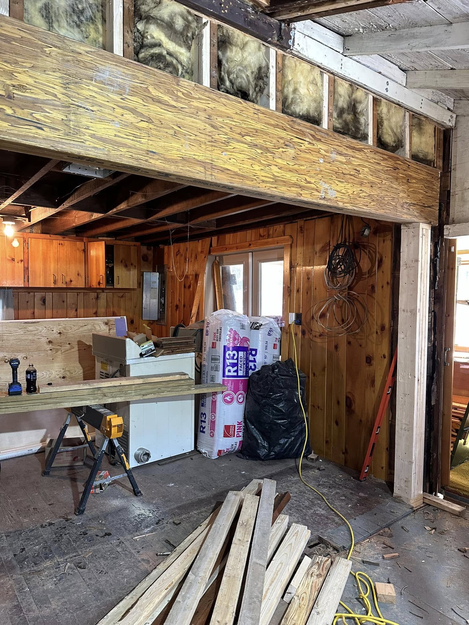 Custom wood entry door replacement with sidelights on a Pennsylvania home.
